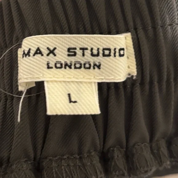 Max Studio Charcoal- Wide Leg Trousers - Picture 7 of 9
